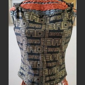 Lip Service ROCK SLUT Line BAD Print Short Sleeve Shirt NEW Large Y2K RARE Top